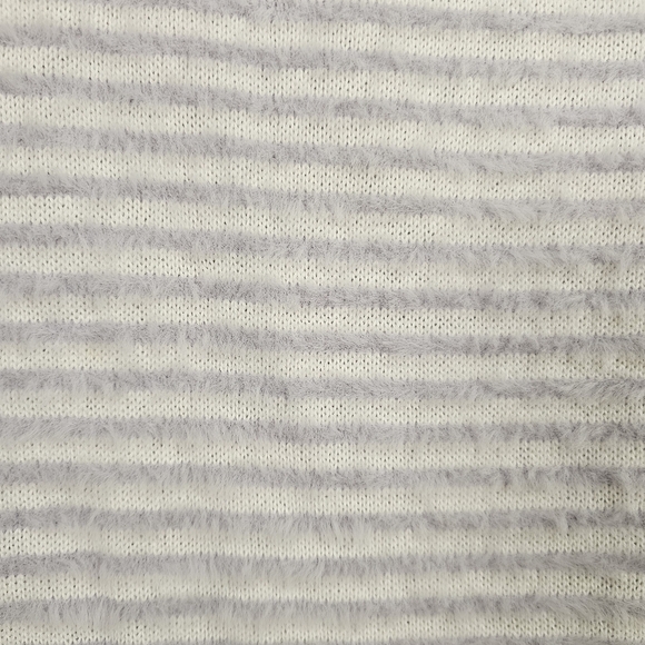 Chicos Zenergy Striped Fuzzy Pastel Turtleneck Sweater in 1 (8) - Picture 5 of 5